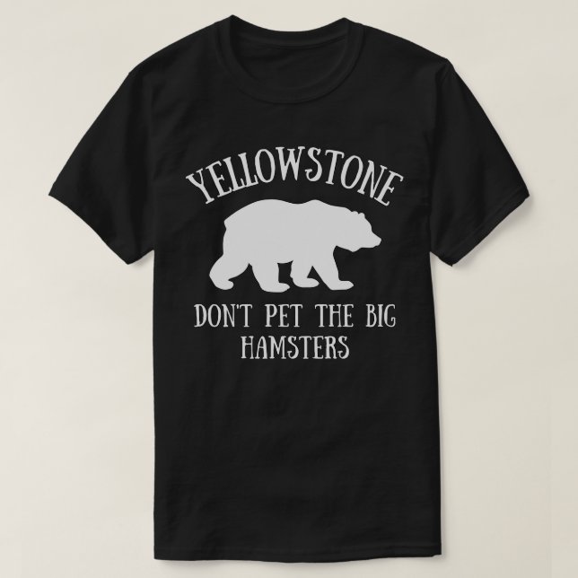 Camiseta Yellowstone Grizzly Bear Funny Parque Nacional Tra (Diseño del anverso)