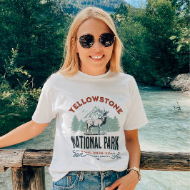 Camiseta Yellowstone National Park Cute Landscape