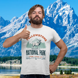 Camiseta Yellowstone National Park Cute Landscape