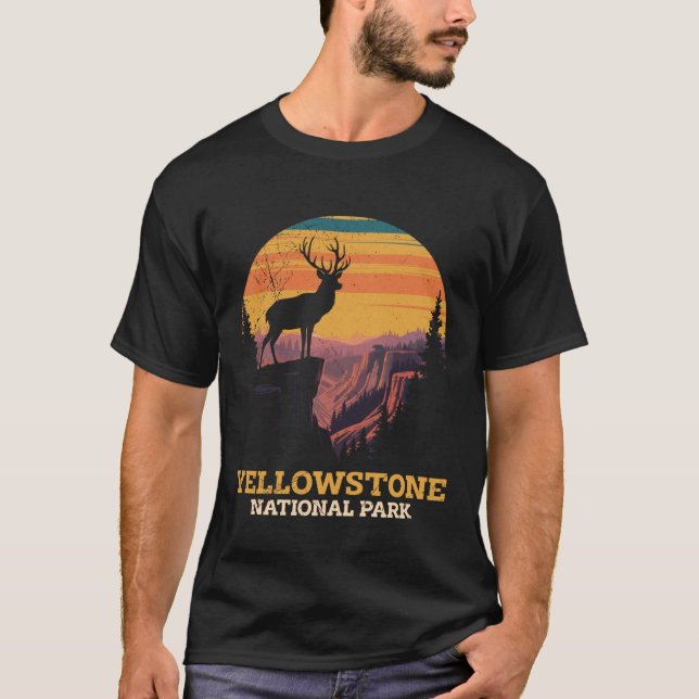 Camiseta YELLOWSTONE NATIONAL PARK EST. 1872 Wyoming USA Mo (Anverso)