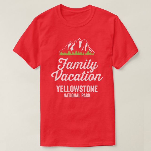 Camiseta Yellowstone National Park Family Vacation (Diseño del anverso)