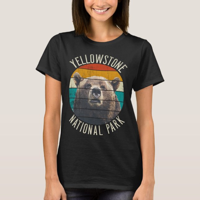 Camiseta Yellowstone National Park Outfit Grizzly Bear (Anverso)
