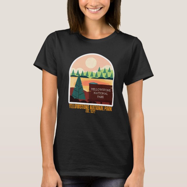 Camiseta Yellowstone National Park South Wyoming State Souv (Anverso)