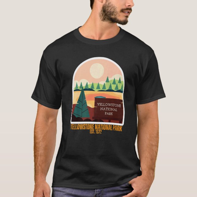 Camiseta Yellowstone National Park South Wyoming State Souv (Anverso)