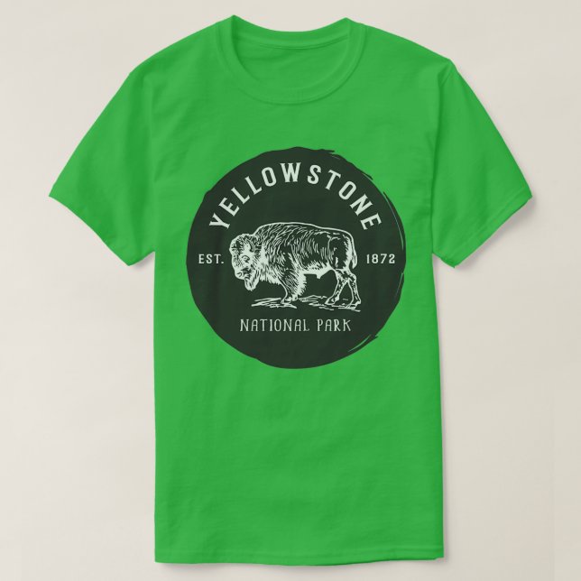 Camiseta Yellowstone National Park Triblend (Diseño del anverso)