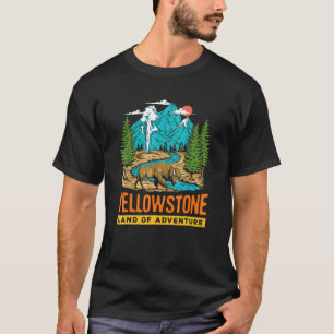 Camiseta Yellowstone National Park US Vintage USA Wyoming P