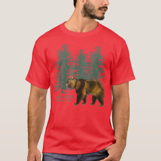 Camiseta Yellowstone National Park Wyoming Bear Trees Souve