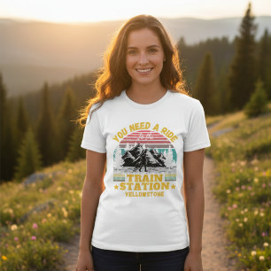 Camiseta Yellowstone necesita un paseo hasta la estación de