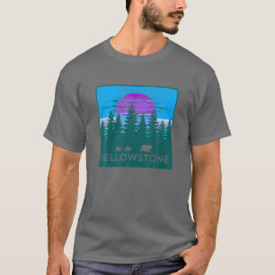 Camiseta Yellowstone Parque Nacional Árbol de osos Camping 