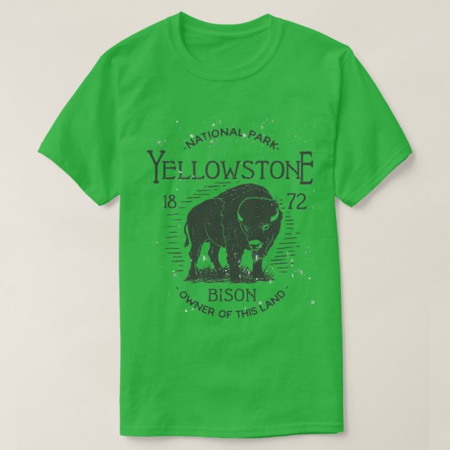 Camiseta Yellowstone Parque Nacional Bison Dueño de esta Ti (Diseño del anverso)