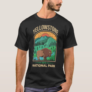 Camiseta Yellowstone Parque Nacional Estadounidense Bison V