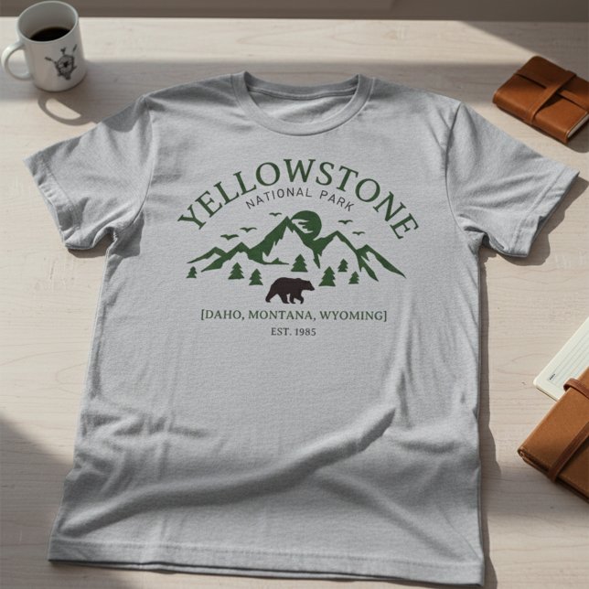 Camiseta Yellowstone Road Trip 2025 Shirt – Family Vacation (Yellowstone National Park Shirts – Custom Graphic Tees)