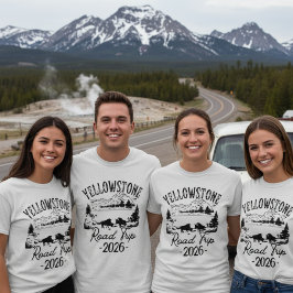 Camiseta Yellowstone Road Trip 2026 Family Vacation Shirt