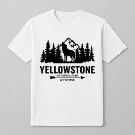 Camiseta Yellowstone Wolf Wyoming T-Shirt