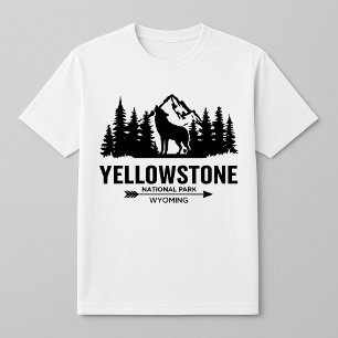 Camiseta Yellowstone Wolf Wyoming T-Shirt