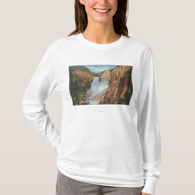 Camiseta Yellowstone, WY - Great Falls y magnífico (Anverso)