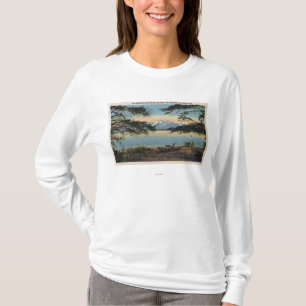 Camiseta Yellowstone, WY - lago Yellowstone y cuchilla del