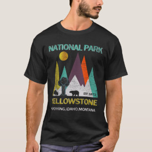 Camiseta Yellowstone Wyoming Parque Nacional Estadounidense