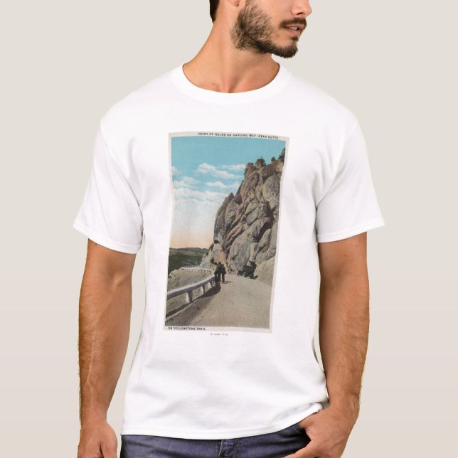 Camiseta Yellowstone, WYVacationers, coche viejo, cerca (Anverso)