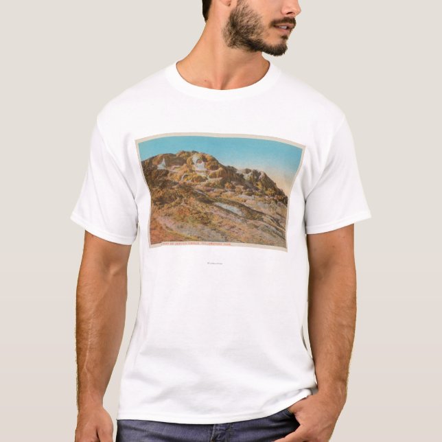 Camiseta Yellowstone, WYView de la terraza de Júpiter (Anverso)