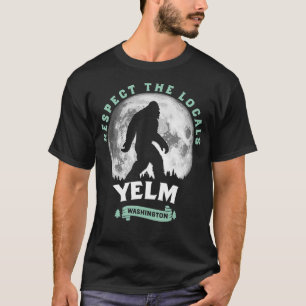 Camiseta Yelm WA Respeta a los lugareños Luna Llena