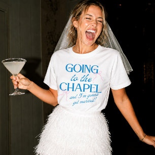 Camiseta Yendo a la capilla Novia