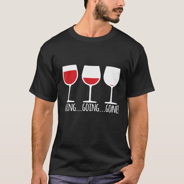 Camiseta Yendo al vino perdido (Anverso)