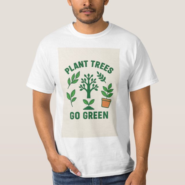 Camiseta Yendo verde (Anverso)