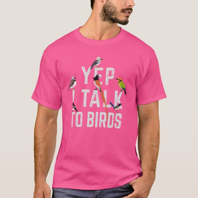 Camiseta Yep Ialko Birds Amantes divertidos de los pájaros  (Anverso)
