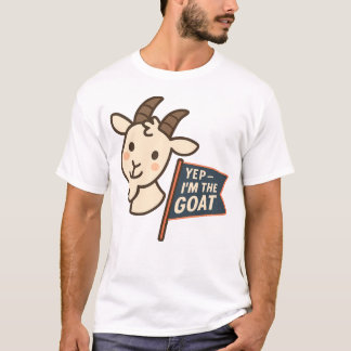 Camiseta Yep I'm The GOAT Cute Funny Goat Head Design