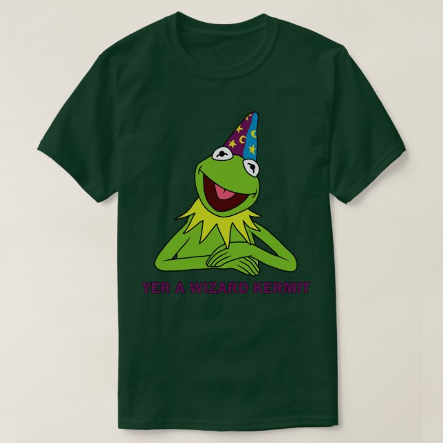 Camiseta Yer A Wizard Kermit 2 (Diseño del anverso)