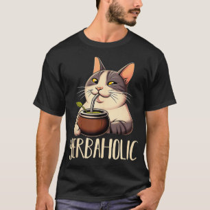 Camiseta Yerba Mate Cat Yerbaholic Argentina Mate Tea Bebe