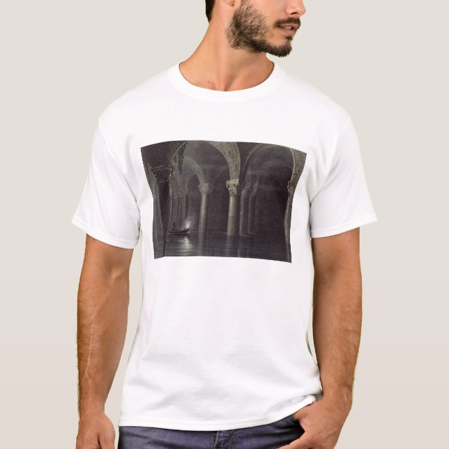 Camiseta Yere Batan Serai (las cisternas) Estambul, grabada (Anverso)