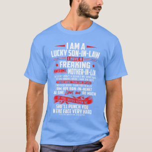 Camiseta Yerno Afortunado De Suegra Yo Amo A Mi Madre En