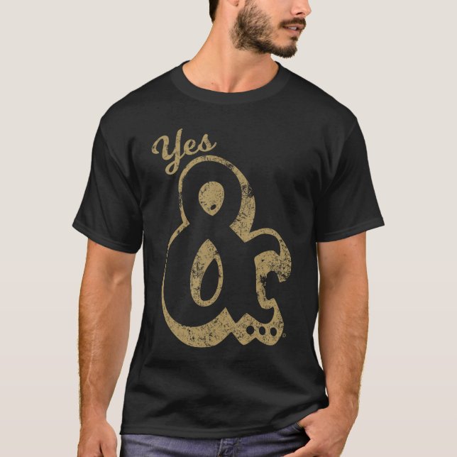 Camiseta Yes And Big Ampersand Improv Comedy boy (Anverso)