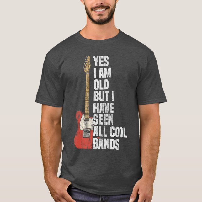 Camiseta Yes I Am Old But I Have Seen All Cool Bands boy (Anverso)