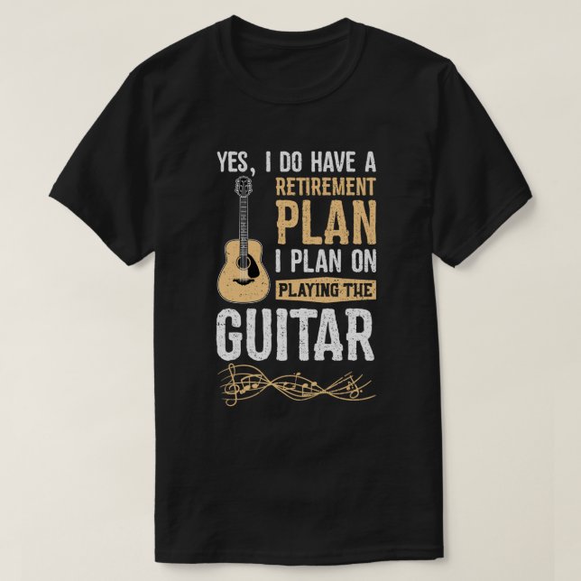 Camiseta Yes I Do Have A Retirement Plan I Plan On Playing  (Diseño del anverso)