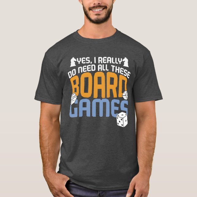 Camiseta Yes I Need Allhese Board Games friends gift retro (Anverso)