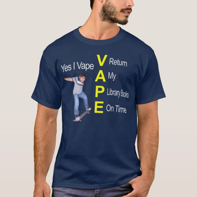 Camiseta Yes I Vape Dank (Anverso)