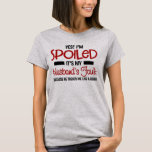 Camiseta Yes I'm Spoiled It's My Husband's Fault Because He<br><div class="desc">Yes I'm Spoiled It's My Husband's Fault Because He Treats Me Like A Queen Tshirt. Funny Gift for Wife,  Mom, , 
This humorous design women's shirt are fun to wear any day. Best for ladies who loves to be cool,  outrageous,  funny</div>