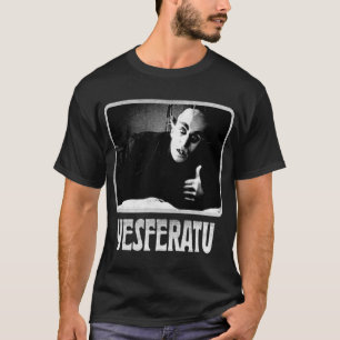Camiseta Yesferatu divertido Nosferatu gótico positivo horr