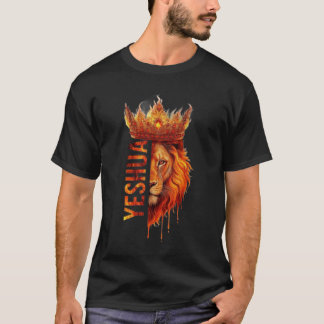 Camiseta Yeshua León de Judá corona Fe 