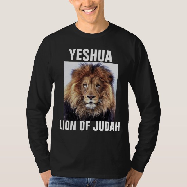 Camiseta YESHUA LEÓN DE JUDÁ Cristiano  (Anverso)