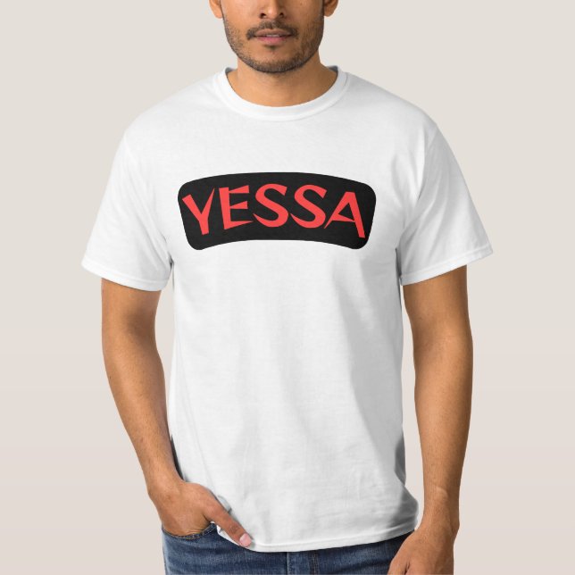 Camiseta Yessa t-shirt black & red (Anverso)