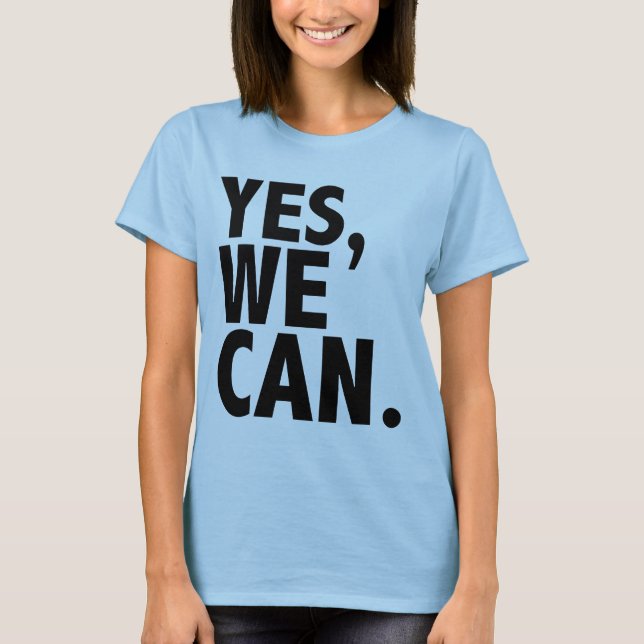 Camiseta YesWeCanBlk (Anverso)