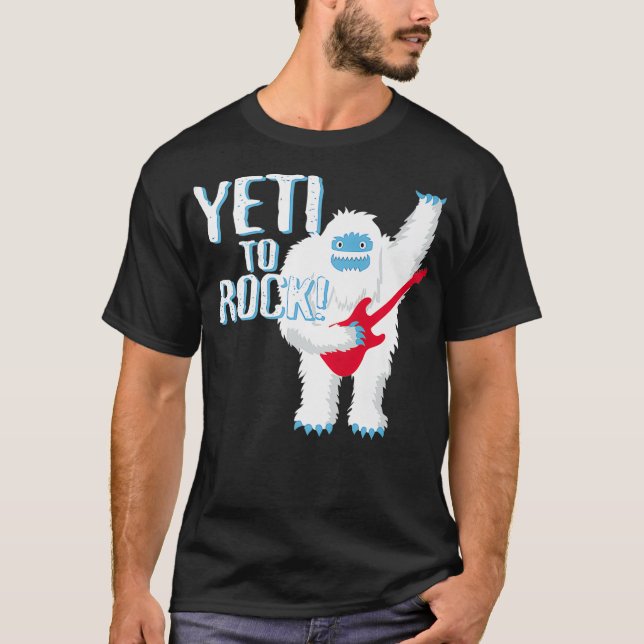 Camiseta YETI a ROCK Tee Gracioso listo para rodar Fiesta T (Anverso)