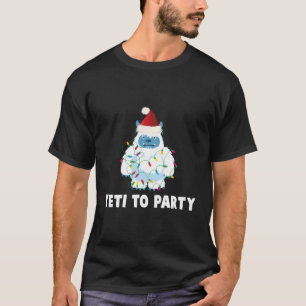 Camiseta Yeti Al Fiesta Cute Yeti Para Navidades