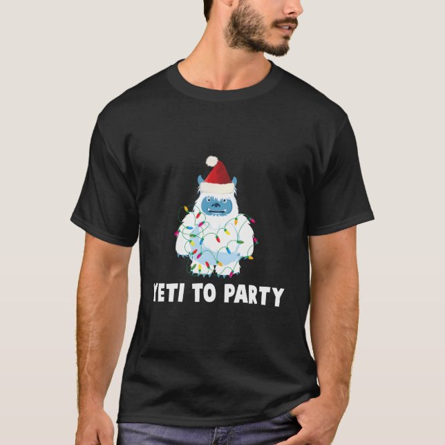 Camiseta Yeti Al Fiesta Cute Yeti Para Navidades (Anverso)