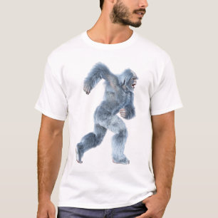 Camiseta Yeti de fantasía corriendo