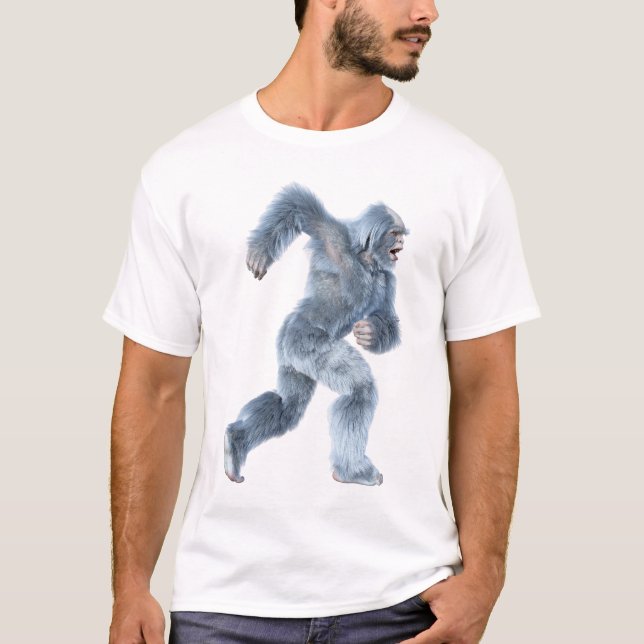 Camiseta Yeti de fantasía corriendo (Anverso)